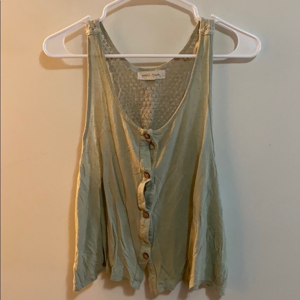 Cream tank top with Dreamcatcher back